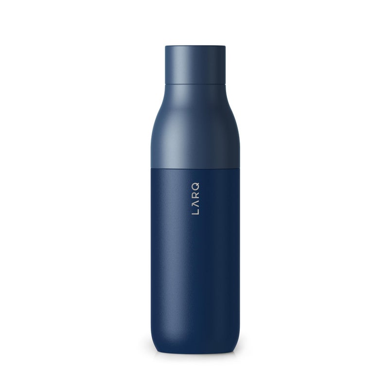 LARQ Bottle Twist Top 25 oz - Insulated Stainless Steel Water Bottle | BPA Free | Reusable Water Bottle for Camping, Office, and Travel | Keep Drinks Cold and Hot, Monaco Blue - Image 1
